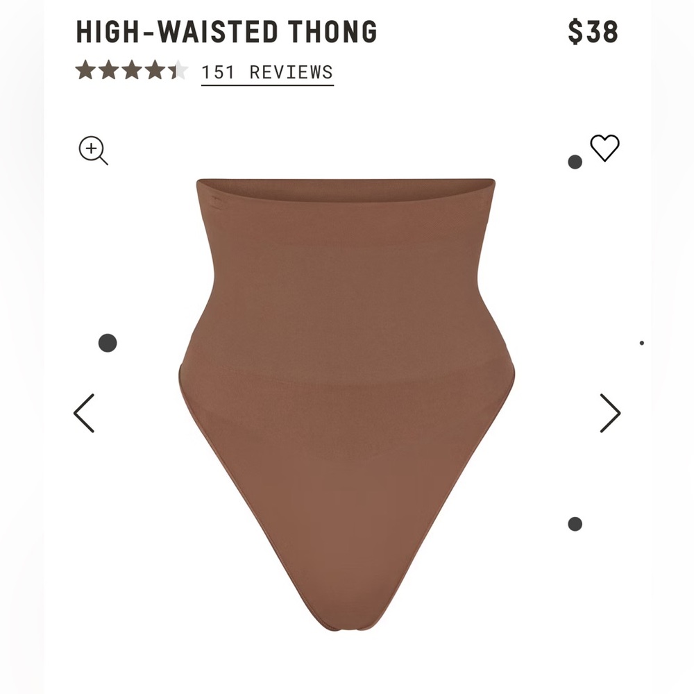 SKIMS High-Waisted Thong - Jasper